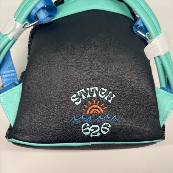Loungefly Disney Parks Stitch Backpack - Black Sequin and Blue NWT - Picture 3 of 6